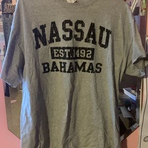 Bahamas tshirt.